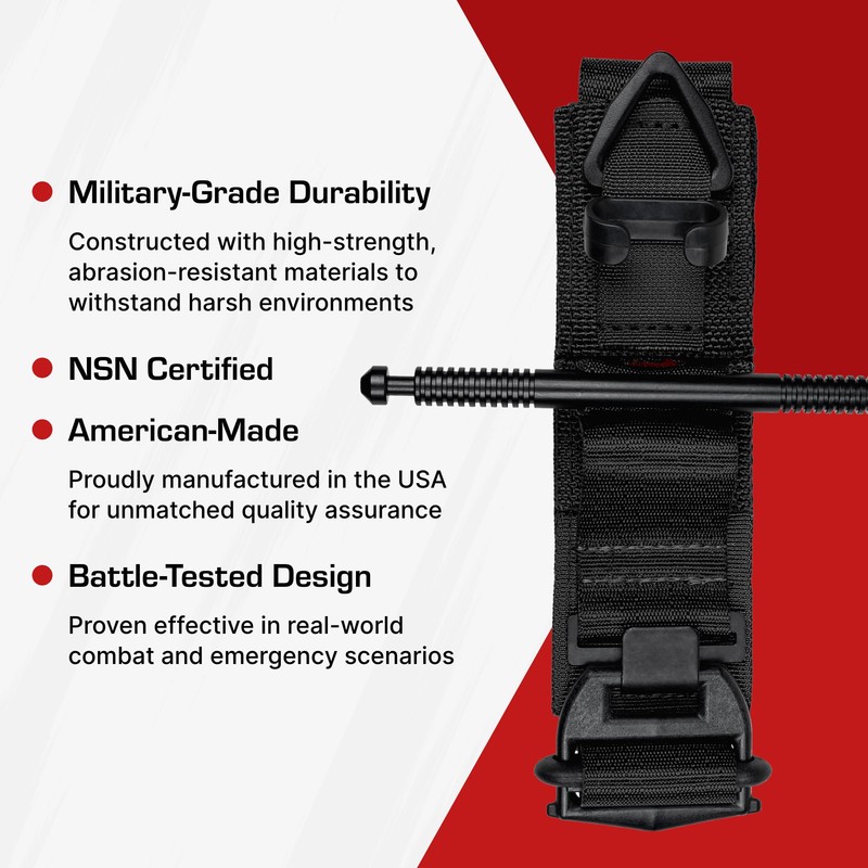 TacMed Solutions SOF Tourniquet (Generation 5) - Black, Military-Grade Tourniquet