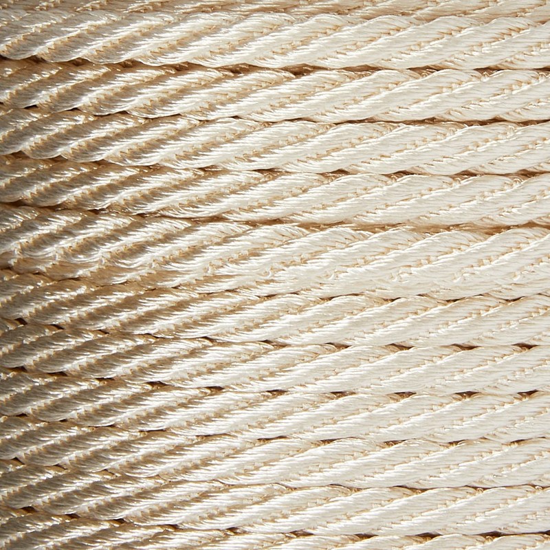 Berisfords Barley Twist Rope, Cream, 5 mm Width, 20 metre