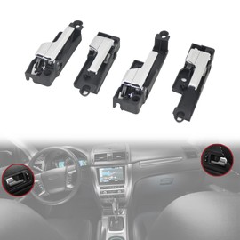 TQPONLY Front/Rear Interior Door Handle Left & Right Side (4 Pcs) Compatible with 2006-2012 Ford Fusion,2007-2012 Lincoin MKZ,2006 Lincoin Zephyr,2006-2012 Mercury Milan