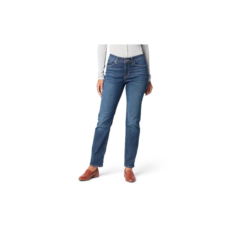 Levi Strauss Signature Gold Women's Curvy Totally Shaping Straight Jeans