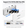9-in-1 10Gbps USB C Hub with NVMe SSD Enclosure, Aluminum