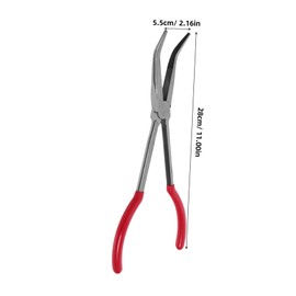 DOITOOL Bent Nose Pliers for Jewelry Making Metalworking Durable Heat Resistant Ergonomic Design for Melting Bowl Handling