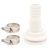 Bilge Pump Hose Plumbing Kit Thru Hull Fitting 1‑1/8in Dia