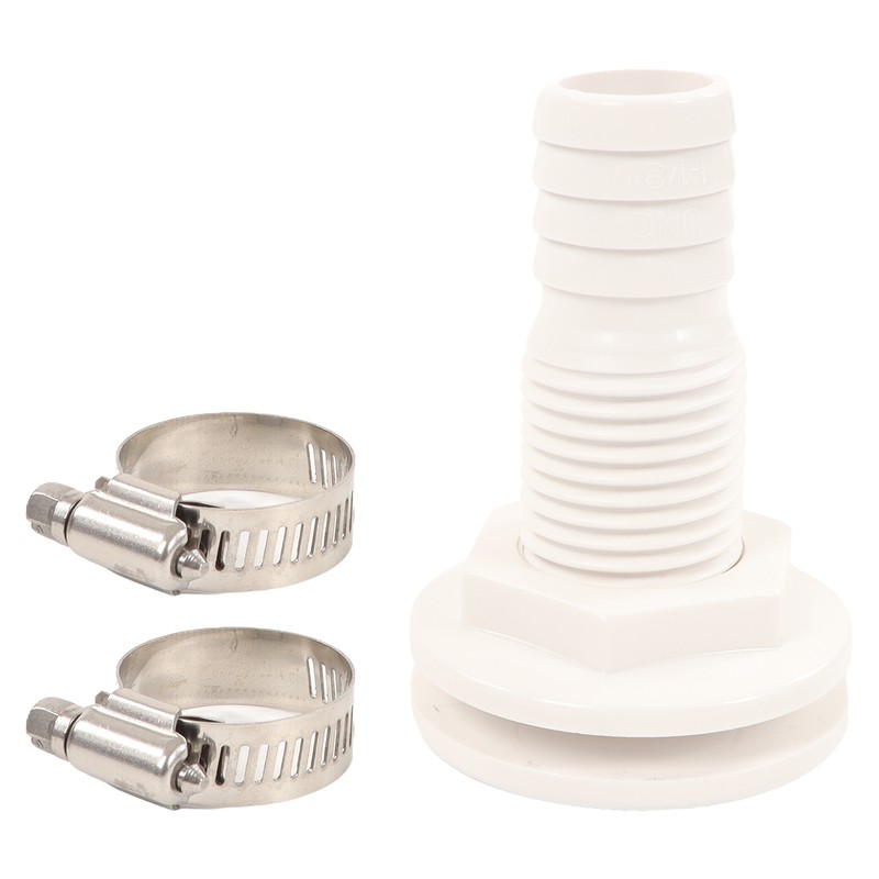 Bilge Pump Hose Plumbing Kit Thru Hull Fitting 1‑1/8in Dia