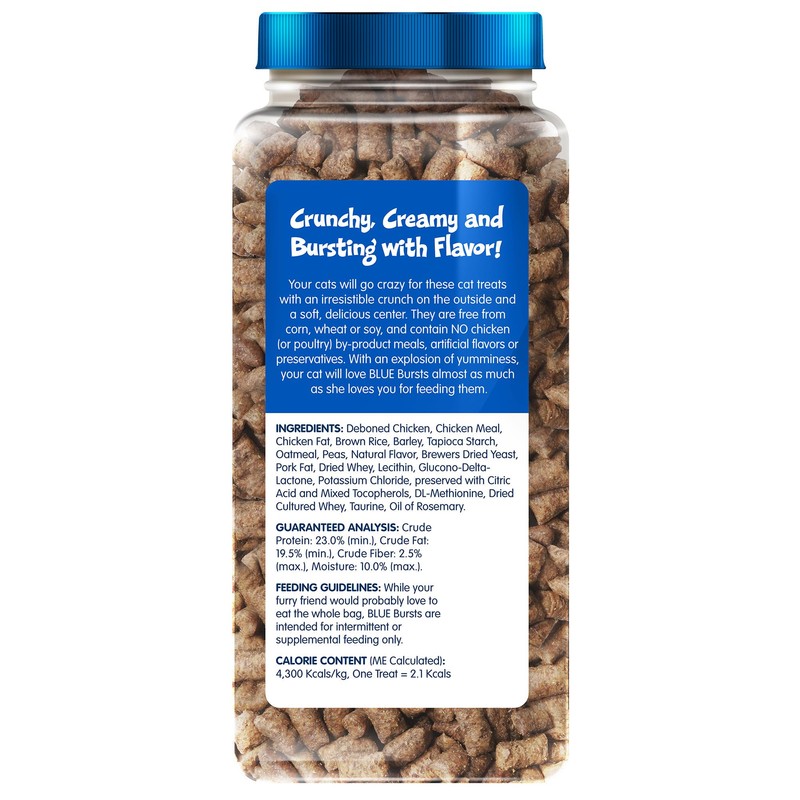 Blue Buffalo Bursts Crunchy & Creamy Cat Treats, Great for