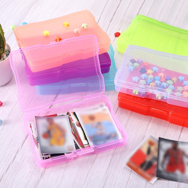 PATIKIL 5x7 Photo Storage Box, 2 Pack Photo Boxes Storage