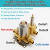 Backnets Wall Mount Brushed Nickel Pressure Balancing Shower Diverter Mixing