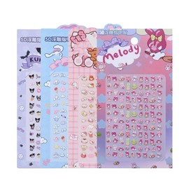 cheesecat cw2 Kids Nail Stickers, Luminous Nail Stickers, Anime Nail Tips, Kids, Waterproof, Sweatproof, 3D, Cartoon Style, No Residue, Multiple Designs, Nail Art for Kids, Girls, Cute Gift