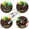 Jardineer Multi-Use Soil Scoops, Stainless Steel Garden Trowel, All-in-One Dirty