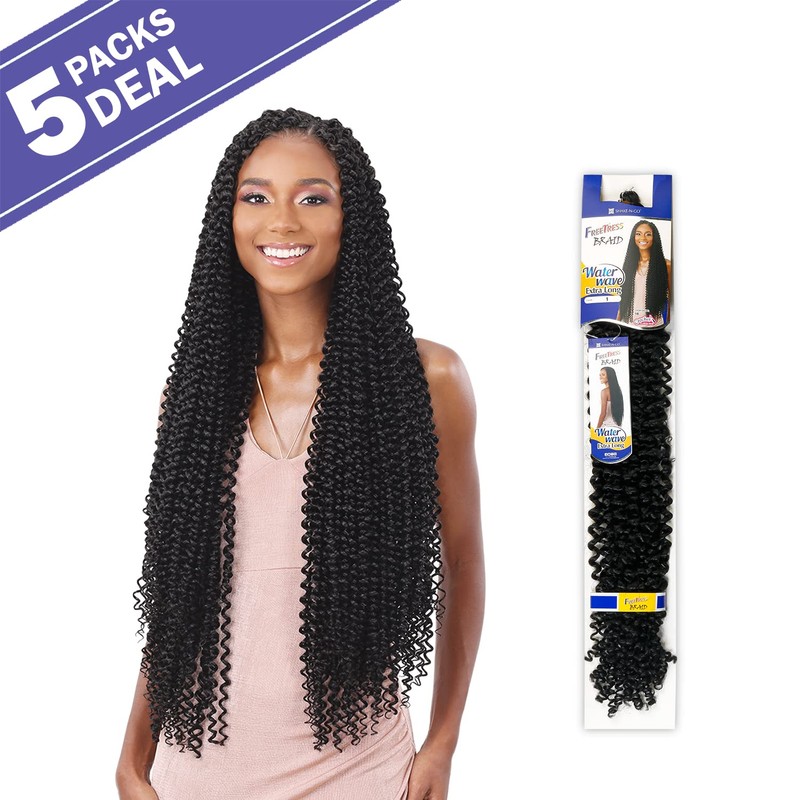 FreeTress Crochet Braids Water Wave Extra Long (5-pack, 2)