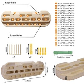 Finger Climbing Hangboard as Climbing Finger board Wooden forearm exercise,climbing training block for Climbing Training, Building