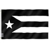 Anley Fly Breeze 3x5 Foot Puerto Rico Black Flag -