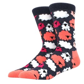 Funky Sock Company Unisex Fluffy Sheep Socks | 1 Pair | UK Size 6-11 | Novelty Socks | Fun Sock Designs