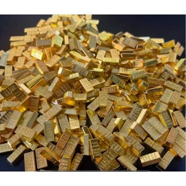 Unbranded 20pcs 1:12 Miniature Faux Gold Bars for Dollhouse 6" figure mini fountain