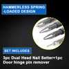 Spring Nail Set with Size Marked,Spring Loaded Center Punch,4pcs Dual