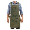 Moslyn Luxury Waxed Canvas Shop Apron Heavy Duty Work Apron
