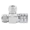 Aquarium CO2 Check Valve, Aquarium System CO2 Regulator Stainless Steel