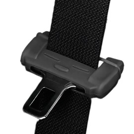 MuStone Auto Sicherheitsgurt Schnalle Abdeckung, Anti-Kratz-Silikon Sicherheitsgurt Schnalle Abdeckung, Auto Innenraumschutz für Rücksitz (Schwarz)