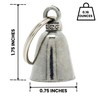 Guardian Bell Phoenix Biker Good Luck Bell w/Keyring & Black