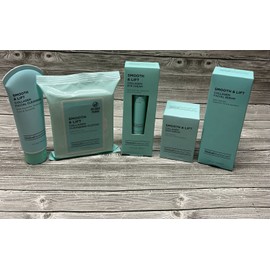 Global Beauty Care Collagen Smooth & Lift Serum Eye Cream-Face Cream Set 5pc-New