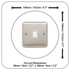 single LIGHT SWITCH SURROUND | round, 3mm thick | back