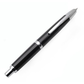 Jinhao 10 Press Fountain Pen Retractable Metal Pen (EF Nib 0.38 mm, Light Black)