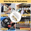 Butt Connectors, Pack of 6 Cable Connectors, Clamp Block, Brass