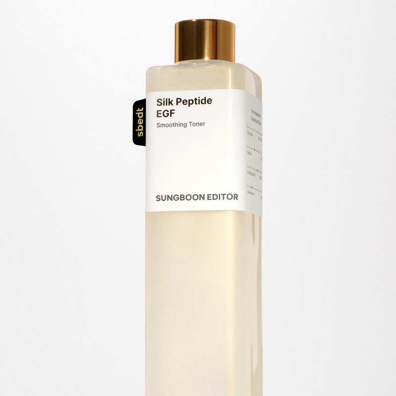 성분에디터 실크 펩타이드 세라마이드 탄력 EGF 광채 수분 토너, 300ml,
