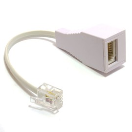 kenable kenable RJ11 4 Wire to BT Telephone Female Socket US to UK Adapter 6P4C 10cm