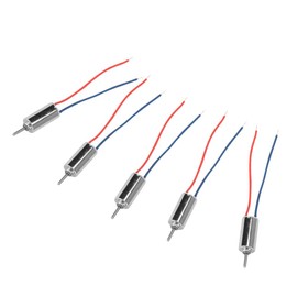 Coreless Motor, Pack of 5 DC 4.5 V 0.12 A 0.12 W 32250 RPM Micro Coreless Motor 4 mm x 8 mm for Toy Models, Flight Models, Electronic Toys
