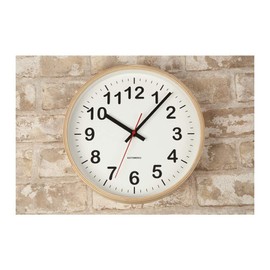 KATOMOKU plywood wall clock 2 radio clock sweep (continuous second hand) km-42MRC φ252mm