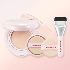 WAKEMAKE BAM BAM SET Water Glow Coating Balm 12.5g + Double Set, 0.5 Natural Pale [Refill + Spreading Brush], 0.5 Natural Pale [Refill + Spreading Brush], 1 / 웨이크메이크 밤밤SET 워터 글로우 코팅밤 12.5g + 더블 기획, 0.5 내추럴 페일 [리필+스프레딩브러시], 0.5 내추럴 페일 [리필+스프레딩브러시], 1