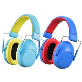 Onhear [2 Packs] SNR 29dB Noise Cancelling Headphones for Kids, Foldable & Adjustable Kids Noise Cancelling Ear Muffs, Kid Ear Protection for Noise Reduction/Autism, Ear Protection Accessories