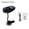 Wireless 5.0 Car Bluetooth FM Transmitter, 1.44" Display Flexible Gooseneck,