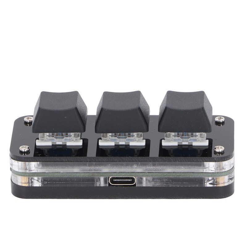 3 Key Mini Keypad Industrial USB Customized Blue Switch Programmable
