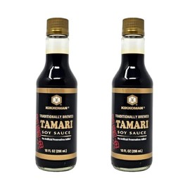 (Pack of 2) Tamari Soy Sauce, Traditionally Brewed, No Artificial Preservatives Added (10 oz Each)