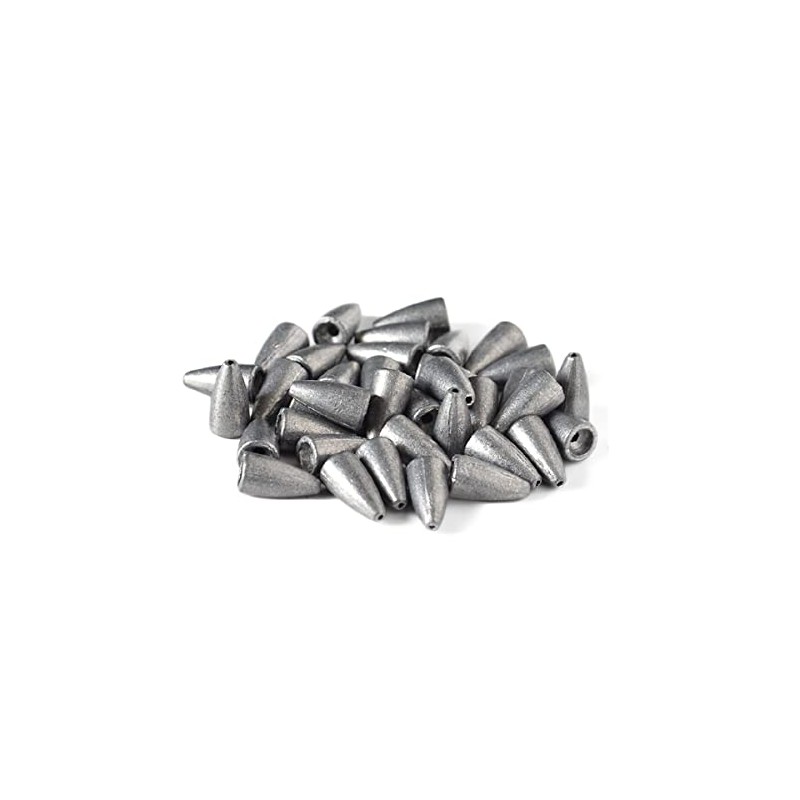 DUKES 40pcs 10g 40pcs Texas Rig Sinker Worm Sinker Bullet