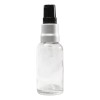 Meliars Frasco Dosificador 50 Ml Transparente Bomba Plata (50 Pzs)