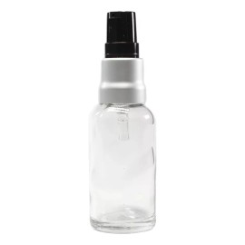 Meliars Frasco Dosificador 50 Ml Transparente Bomba Plata (50 Pzs)