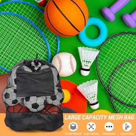 Soccer Bags for Treats Footbal Basketball Mesh Bag for Coaches Large Capacity