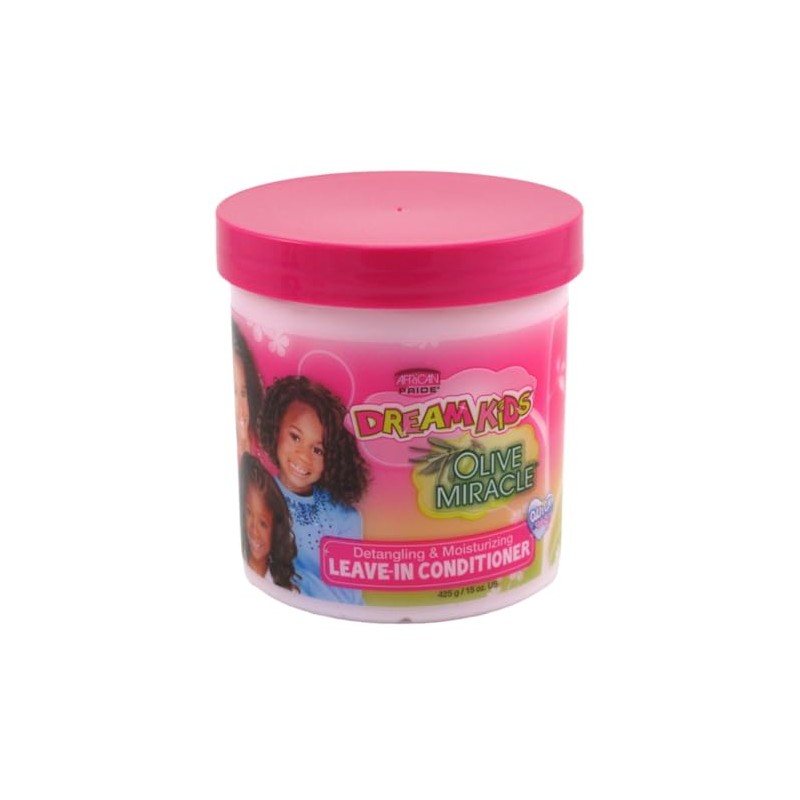 African Pride Dream Kids Olive Miracle Leave-In Conditioner 15 oz(Pack