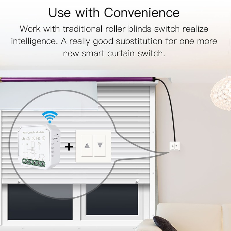 Tuya WiFi Intelligent Curtain Switch Module Home Curtain Modification Module