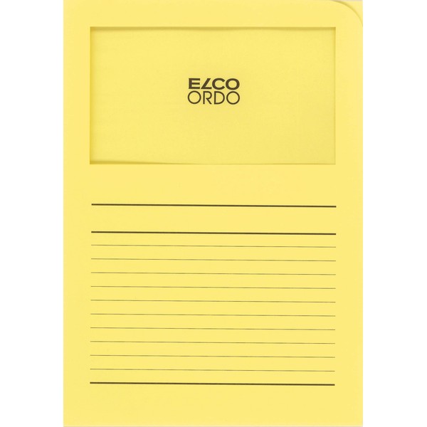 Elco"Ordo Classico" Organisation Folder - Yellow (Pack of 10)