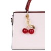 OVRUNS Cherry Bag Charm - Cute Sparkling Purse Accessory