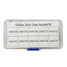 BEHOSHI Set of 200 Zener Diodes Rectifier Diodes 1N4728-1N4737 Voltage Regulator Diode Kit for Electronics and Industrial Electronics Components with Storage Case
