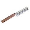 Roma Wood Handle Aluminium Pulling Comb