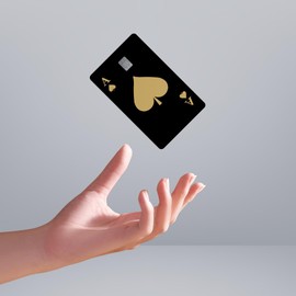 Playing Card Credit Card Sticker | Transport, Debit Card, Credit Card | Cover & Personalization of Bank Cards | Bubble-Free, Slim, Waterproof