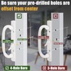 Eockatoo Patio Sliding Glass Door Handle Set with Mortise Lock