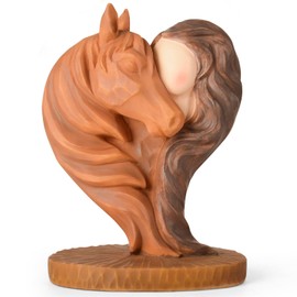 Horse Gifts for Girls Women - Horse Stuff Figurine Gifts for Horses Lovers Women Sculpted Hand-Painted Resin Cowgirl Equestrian Memorial Gift