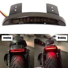 Unbranded For Harley Sportster Iron 883 1200 Dyna LED Fender Brake Tail Light Turn Signal
